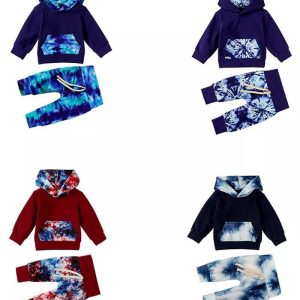Conjunto 2 Piezas Niño Manga Larga Capucha y Pantalones