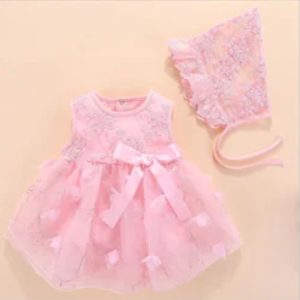 Vestido para Niña Pequeña Rosa Pastel